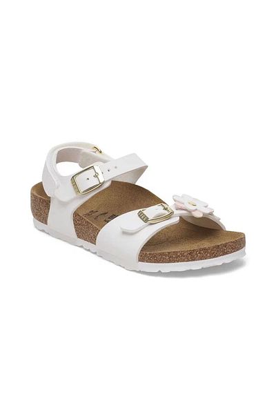 Birkenstock Rio Floral Children's White Sandals