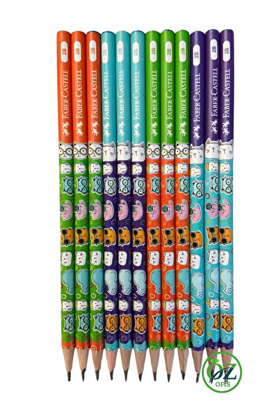 Faber-Castell Cat 2B Round Pencil 12pcs