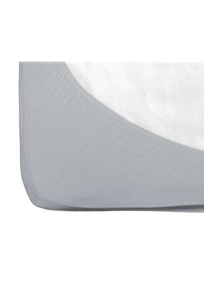 Fiki Miki Cearsaf Fiki Miki cu elastic jerse bumbac gri 120/60 cm