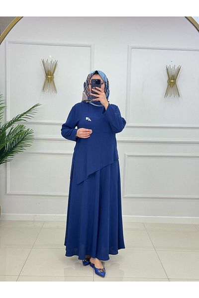 VALENS BOUTİQUE Γυναικείο Σετ Hijab Σετ 2 τεμαχίων φούστα & τουνίκ