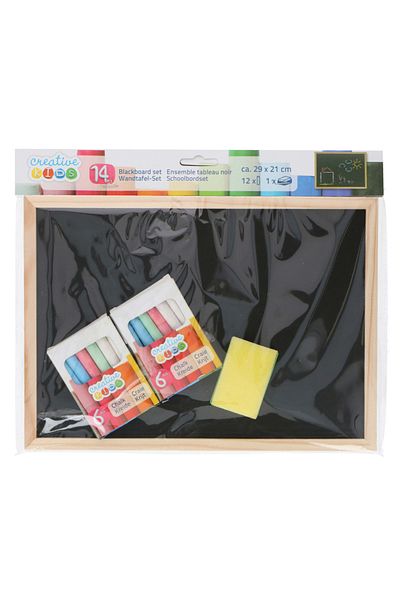 Creative Kids Set tabla de scris cu creta Creative Kids 14 piese