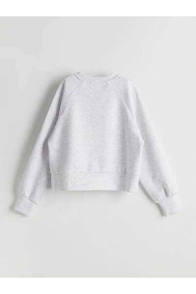 LC Waikiki Παιδικό φούτερ για κορίτσια με στάμπα LCW Kids Crew Neck (W5)