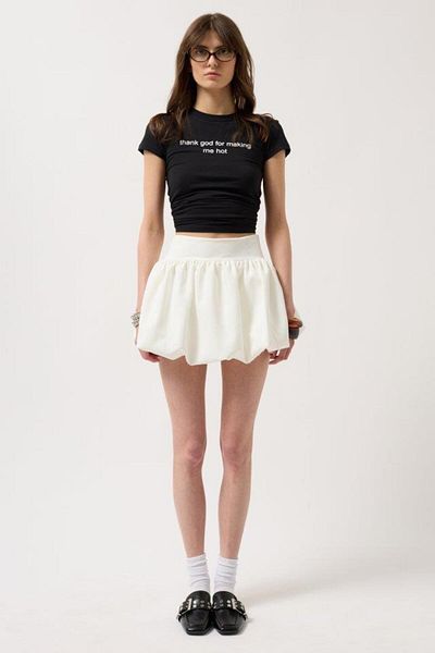 modamtn Balloon Detail Mini Skirt