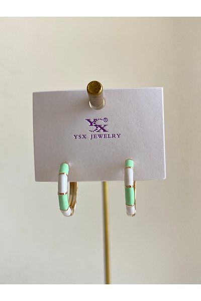 Çelik Croissant Model Hoop Earrings