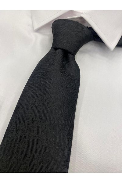 Pierre Cardin ЧЕРНА ВРАТОВЪРЗОВКА С ТЪКАН ПЛАТ С ШАРЕН ОТ PIERRE CARDIN