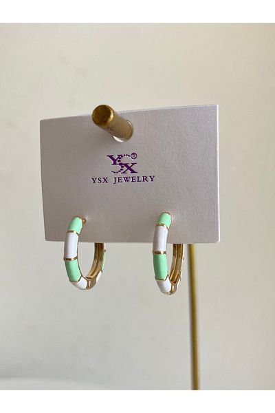 Çelik Croissant Model Hoop Earrings
