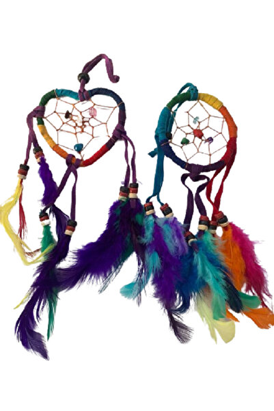 Cotomag Set 2 Prinzatore de Vise Bali - Inima Mica – Curcubeu 22 cm