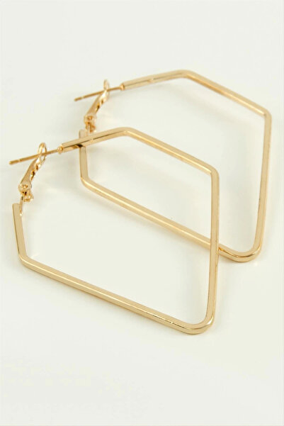 Eco Lounge Polygonal Hoop Earrings 7 cm