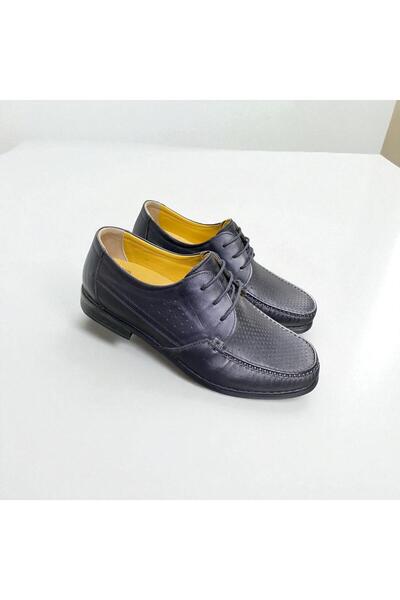 Desimod Genuine Leather Inside and Outside Perforated Summer Full Orthopedic Soft Sole Comfortable Wear Men's Shoes