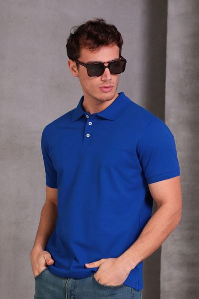 modamtn Men's Slim Fit Cotton Soft Texture Breathable Fabric Collar T-Shirt