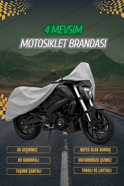 covernow Grey Modenas Gt135 Motorcycle Brandasi (4 Seasons) Waterproof