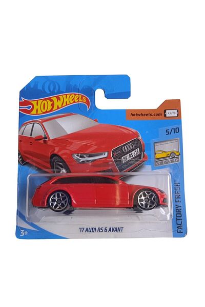 HOT WHEELS Masinuta Metalica Hot Wheels '17 Audi RS 6 Avant, Colectia Factory Fresh 2018 Rosu, 1:64
