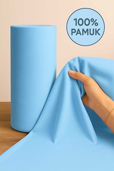 Loova 30 METRE KUMAŞ PAMUKLU DÜZ RENK AKFİL İPLİĞİ BOYAI 240 CM EN LÜX