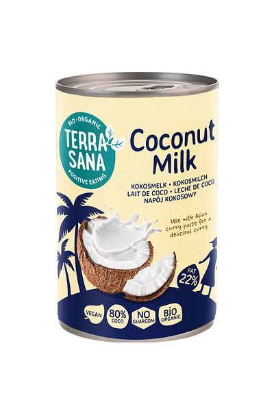Terrasana Lapte de Cocos Bio Conserva Terra Sana 22% 400 ml