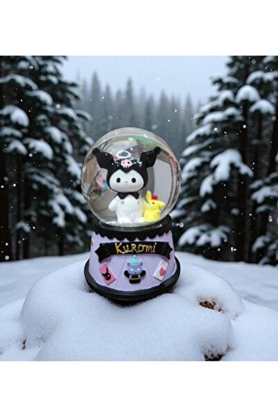 Kuzey Tacı Kuromi Figürlü Kar Küresi – Sevimli Yılbaşı Hediyesi Vip