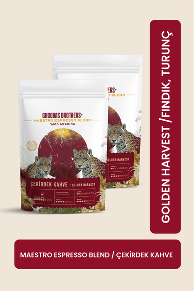 Premium Çekirdek Kahve Golden Harvest Espresso Blend 250g x 2 %100 Arabica