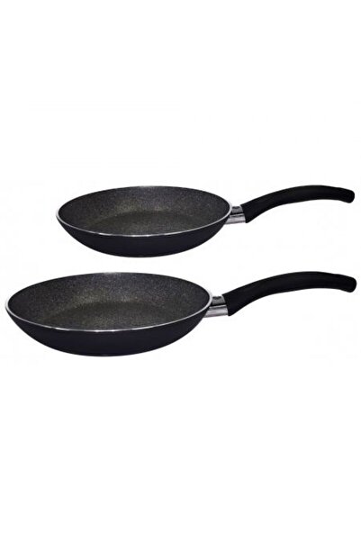 Hausberg Set 2 pans and spatula HB-H710, 24 cm/28 cm, Black