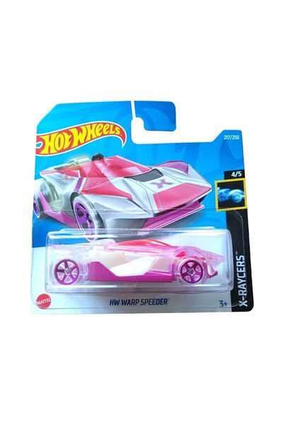 HOT WHEELS Masinuta Metalica Hot Wheels, HW Warp Speeder, Colectia X-Raycers - Editia 2022, Treasure Hunt, Roz,