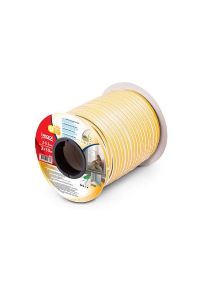 beorol Bandă de etanșare pentru uși și ferestre, albă, profil D 2x50 m,