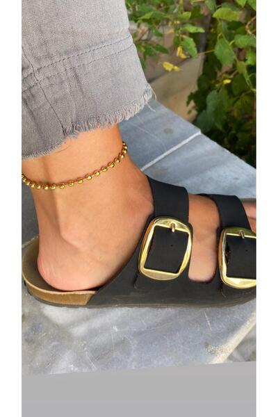 marsel aksesuar خلخال ذهبي موديل مطرز بالخرز الصلب