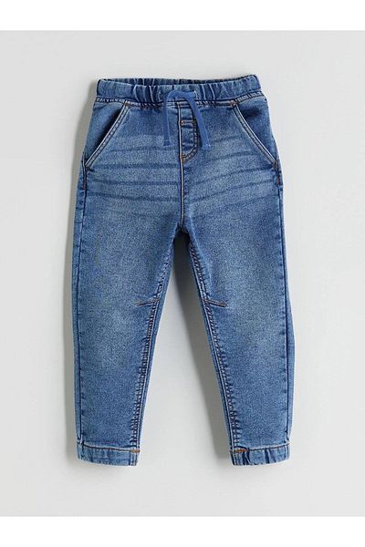 LC Waikiki LCW Kids Pantaloni de blugi pentru băiat cu talie elastică (W5)