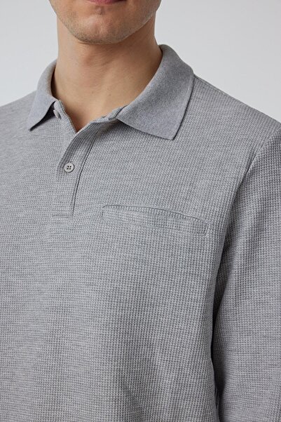 SÜVARİ Regular Fit Checkered Patterned Long Sleeve Polo Neck Sweater