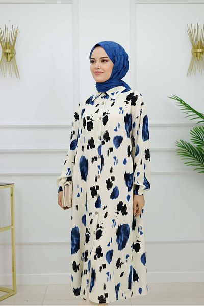 VALENS BOUTİQUE Rochie cămașă hijab pentru femei