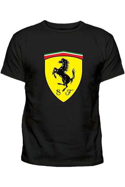 Efendioğlu Design tricou din bumbac cu fundal galben cal logo