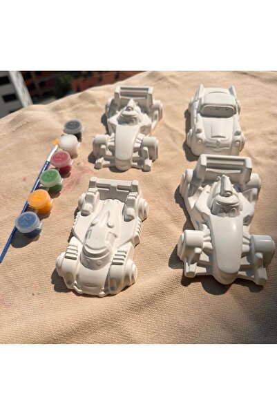 magnocandles Kendin boya etkinlik XXL boy 12 cm 4 parça araba ve boya seti