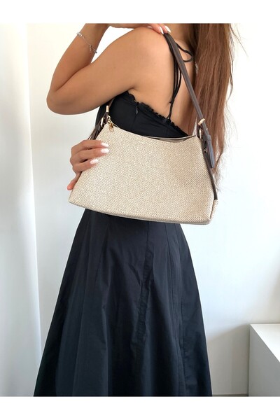 yako Serena Straw Look Hand and Shoulder Bag – Casual Summer Minimal Design