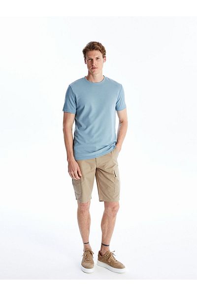 LC Waikiki Lcwaikiki classic crew neck short sleeve men's textured t-shirt
