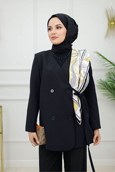 VALENS BOUTİQUE Μπουφάν με κουμπιά και λεπτομέρεια κλεισίματος με ζώνη Marin