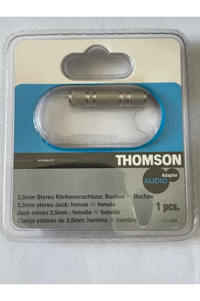 THOMSON Audio Jack Aux 3,5mm - 3,5mm socket kulaklık kablosu uzatma soket stereo
