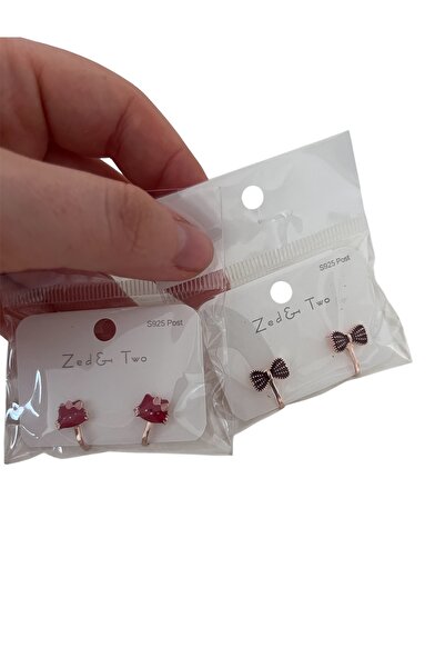 NUVESSA 2 ÇİFT KLİPSLİ ÇOCUK KÜPESİ