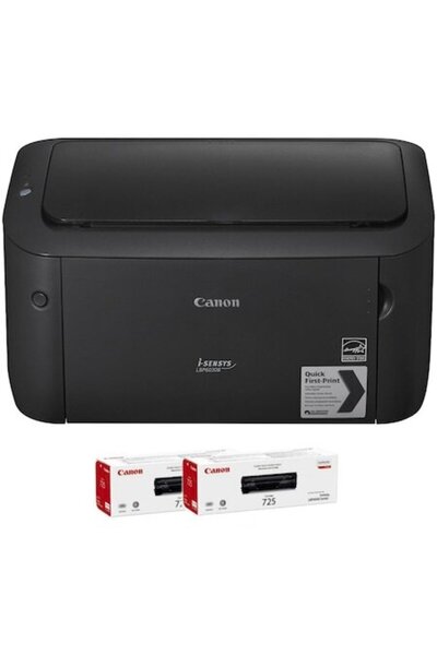 Canon LBP6030B Laser Printer + 2 CRG-725 Toners