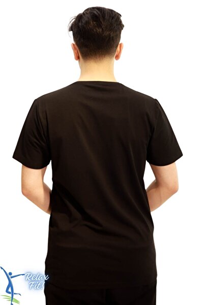 sermoda Μπλουζάκι Casual Cut Crew Neck Βαμβακερό χτενισμένο μαύρο