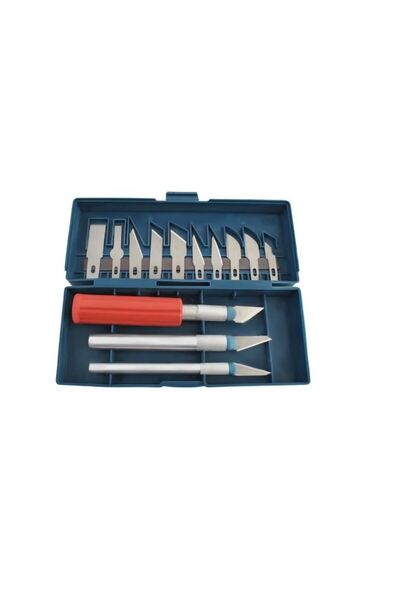 Evelise Σετ μαχαιριών/κοπτών ακριβείας, τύπου νυστέρι, 16 τεμάχια, με θήκη