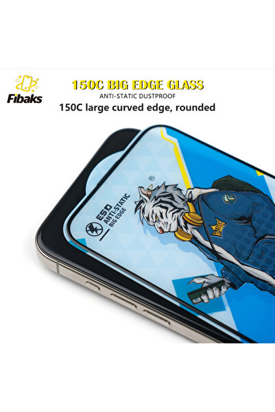 Fibaks Samsung Galaxy A26 Kırılmaz Cam Tam Ekran Koruyucu 150cc Antistatik Büyük Kenar 9h Temperli Koruma