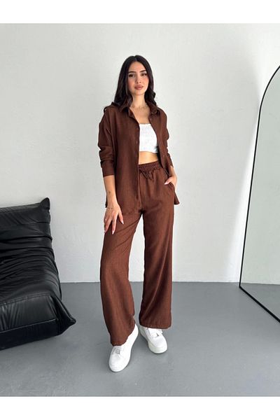 modamtn Shirt Pants Double Set - Brown