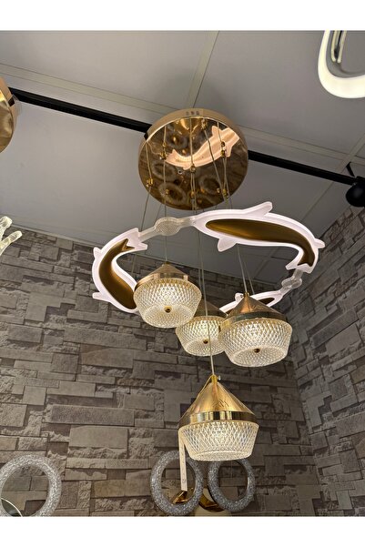 TREND Dörtlü sarkıt led avize üç renk