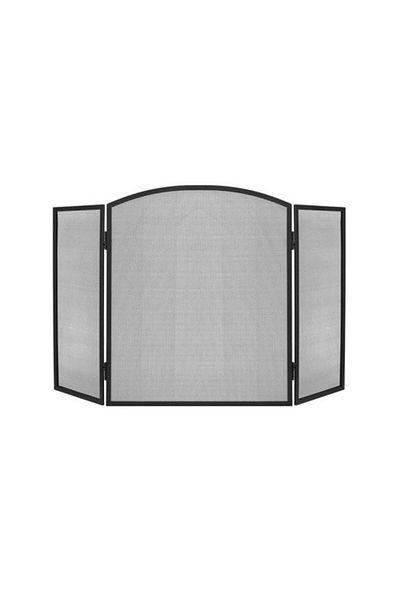 Evelise Fireplace protection panel, steel, black, 118x76 cm