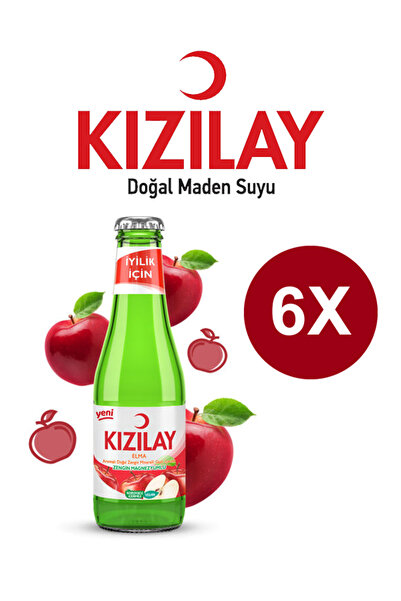 Magika Design Kızılay Elma Aromalı Maden Suyu 200 ML x 6 Adet