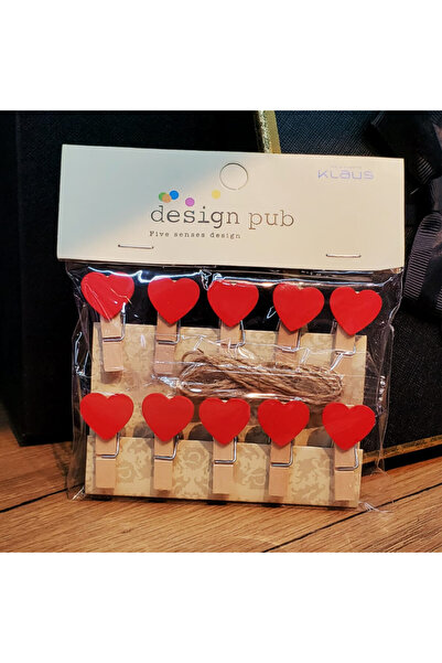 Store Kalpli Mandal 10’lu Set Romantik Dekoratif Fotoğraf Tutucu Hediyelik (3...