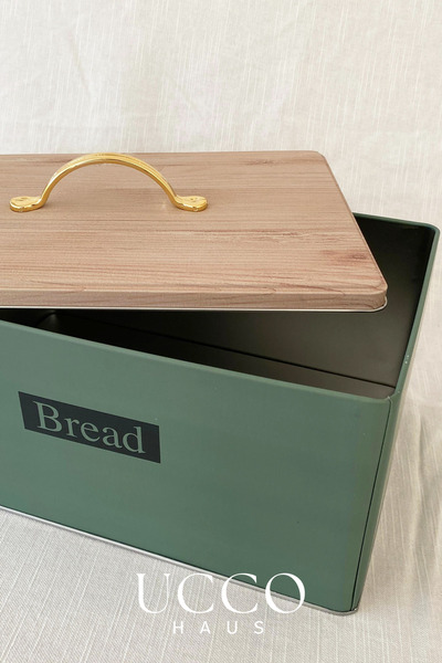 UCCO Set of 4 Retro Metal Bread Bowl and Storage Box Set of 4 Kitchen Organizer Bread Basket