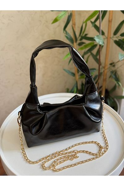 Bagnest Women's Hand and Shoulder Bag with Soft Leather Chain