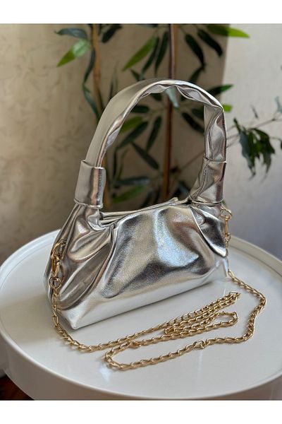 Bagnest Women's Hand and Shoulder Bag with Soft Leather Chain