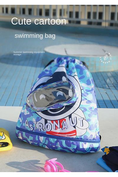 So Iconic Geantă de înot cu caracter astronaut / Rucsac sport pentru copii