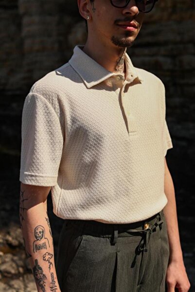 Kadir Büyükkaya Düğmeli Polo Yaka Kısa Kol Erkek T-Shirt
