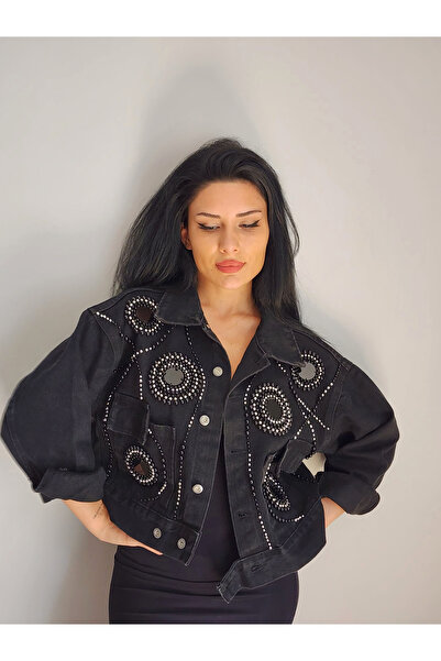 RENGARENG TASARIM DENİM CEKET