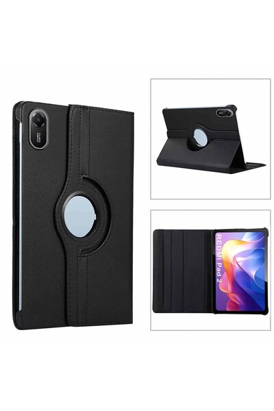 m.tk moveteck Xiaomi Redmi Pad 2 11 inç 2025 Tablet Kılıf 360 Döner Deri Standlı Kapak Ekran Koruyucu ve Kalem Set